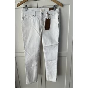 Coldwater Creek Ankle Jeans White Sz. 4P NWT